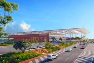 A graphic of the upcoming Noida International Airport terminal building. (Representative Image)